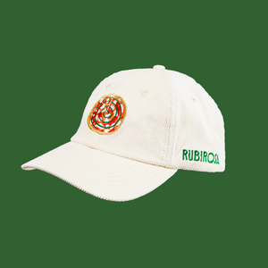 Cream Corduroy Tie-Dye Swirl Hat